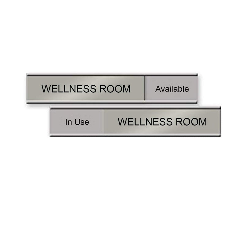 NapTags Wellness Room Slider Sign, 6" x 1" "Available/In Use" - Made in the USA! - Image 1